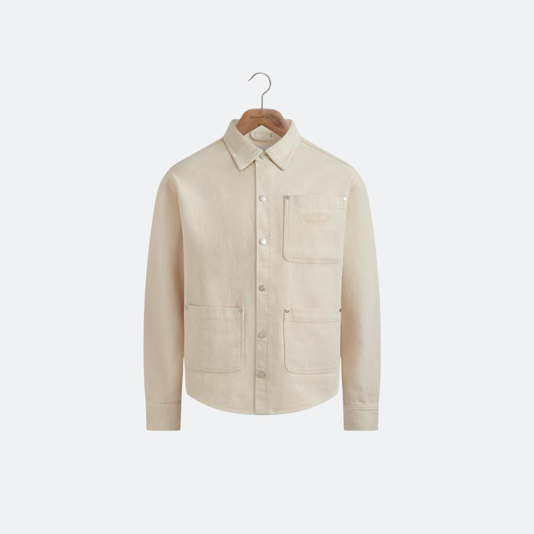 Camisa vaquera con bolsillo frontal