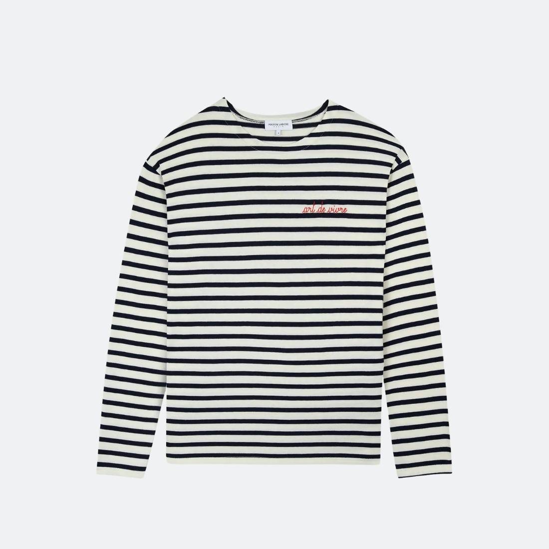 Sudadera Colombier marinière en algodón orgánico