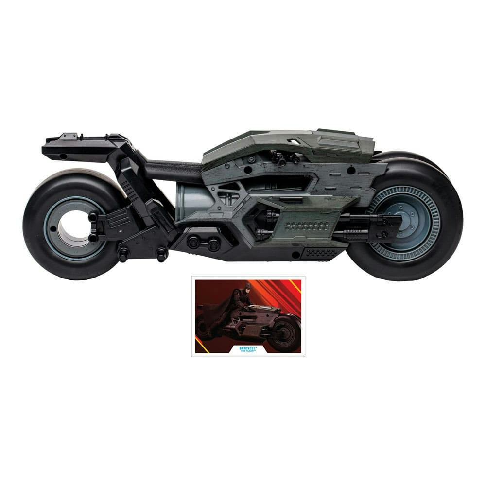Batcycle del filme The Flash vehículo coleccionable con ruedas giratorias