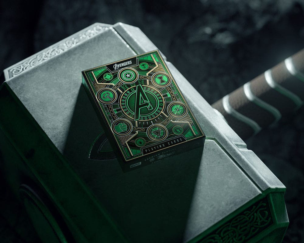 Naipes Infinity Saga edición verde baraja de 52 cartas