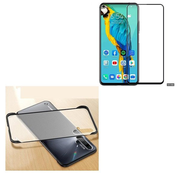 Protector Full Cover 5D y funda Invisible Bumper para Honor 20