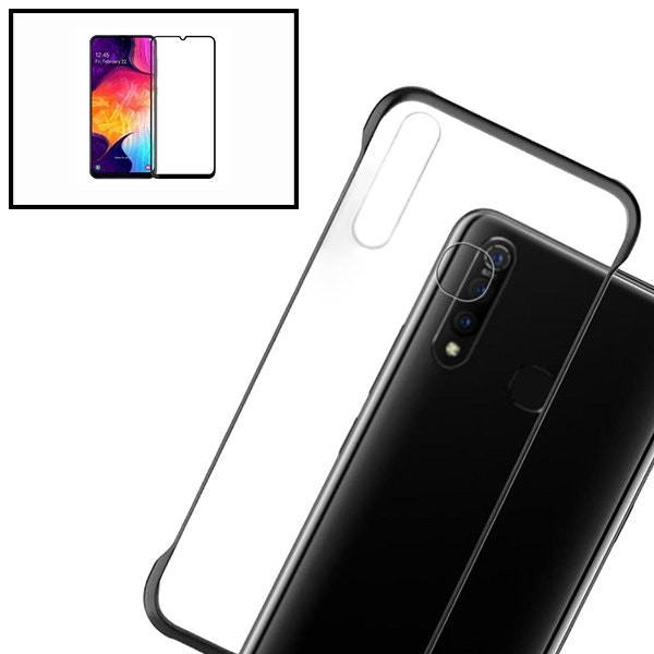 Invisible Bumper Case and Full Cover Tempered Glass for Huawei P Smart 2020