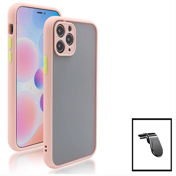 Kit funda antichoques, protector 5D y soporte magnético para iPhone 12 Pro Max
