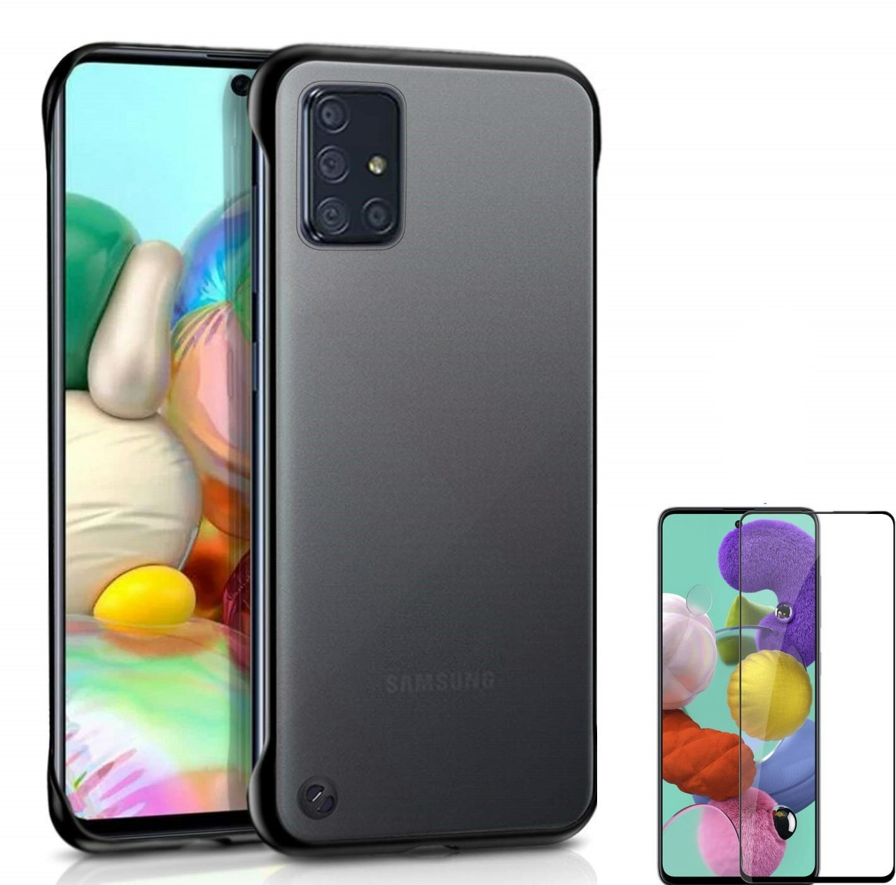 Phonecare Full Cover screen protector and Invisible Bumper case for Samsung Galaxy A51
