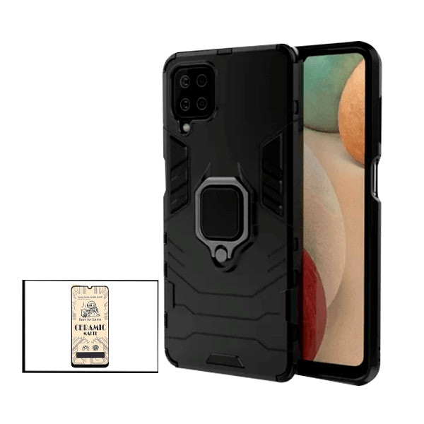 Kit Protector CeramicGlass y Funda Military Defender para Samsung Galaxy A42 5G