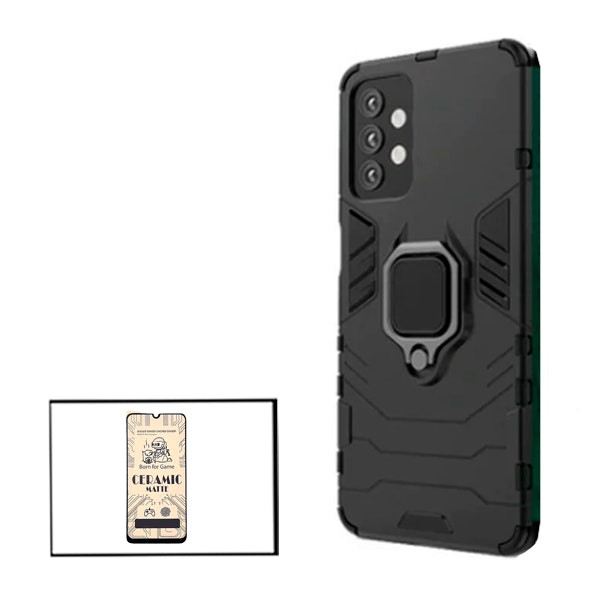 Protector CeramicGlass y funda Military Defender para Samsung Galaxy A32 5G