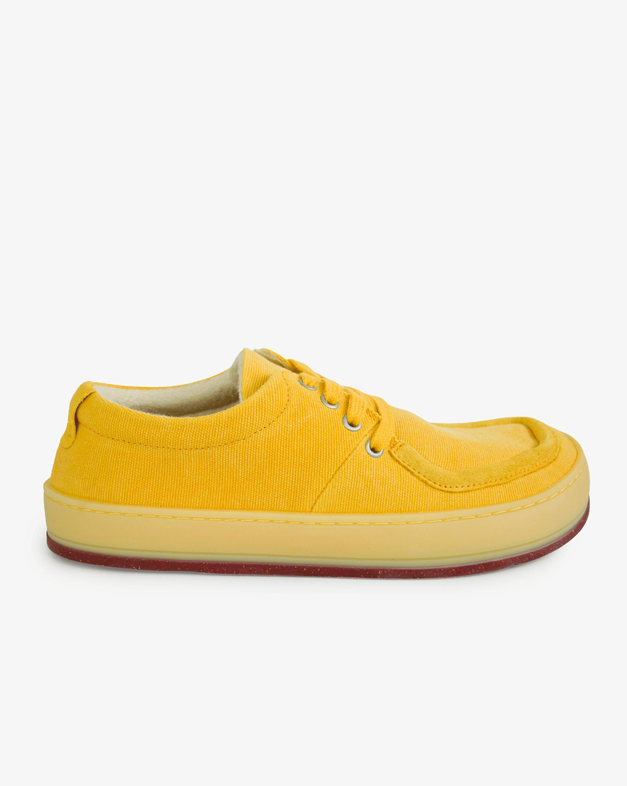 Aurox zapatilla low-top en lona reciclada y nobuk bio