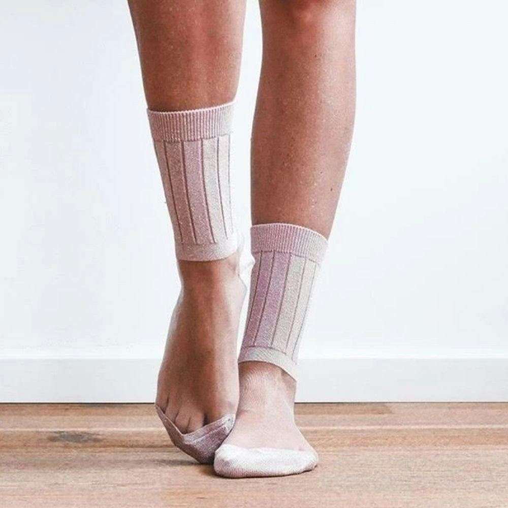 Medias fantasia con hilos de lurex