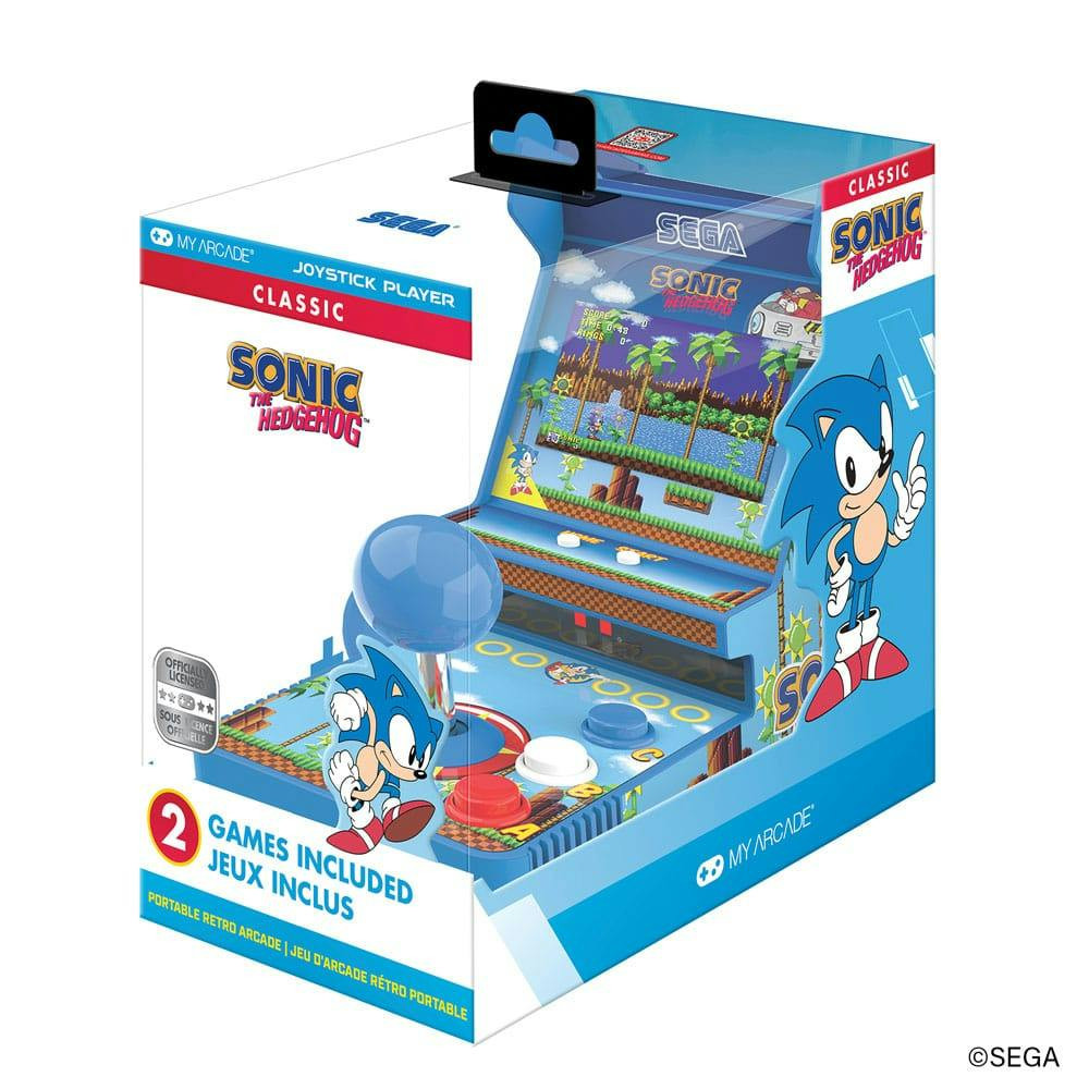 Joystick portátil retro Sonic The Hedgehog pantalla 3.5"