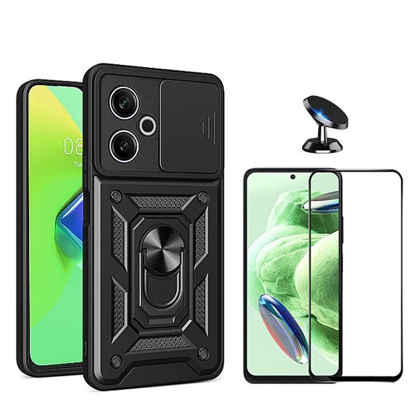 Protector, Funda y Soporte Magnético para Redmi 13 5G