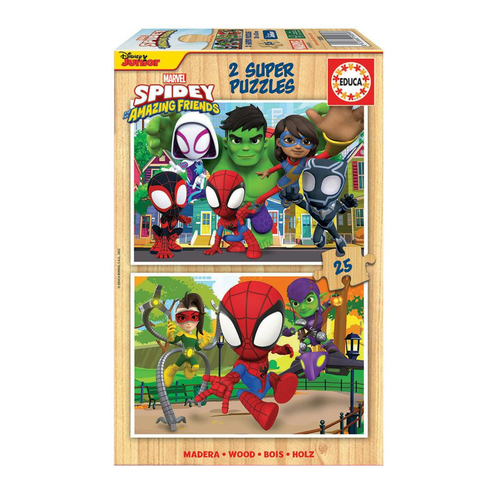 Children's Spidey puzzle set, 25-piece x2