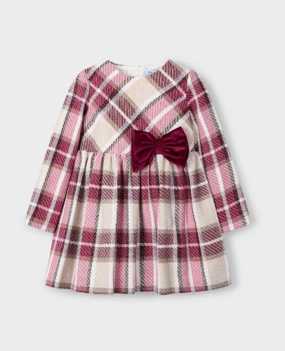 Vestido de terciopelo con patrón de cuadros