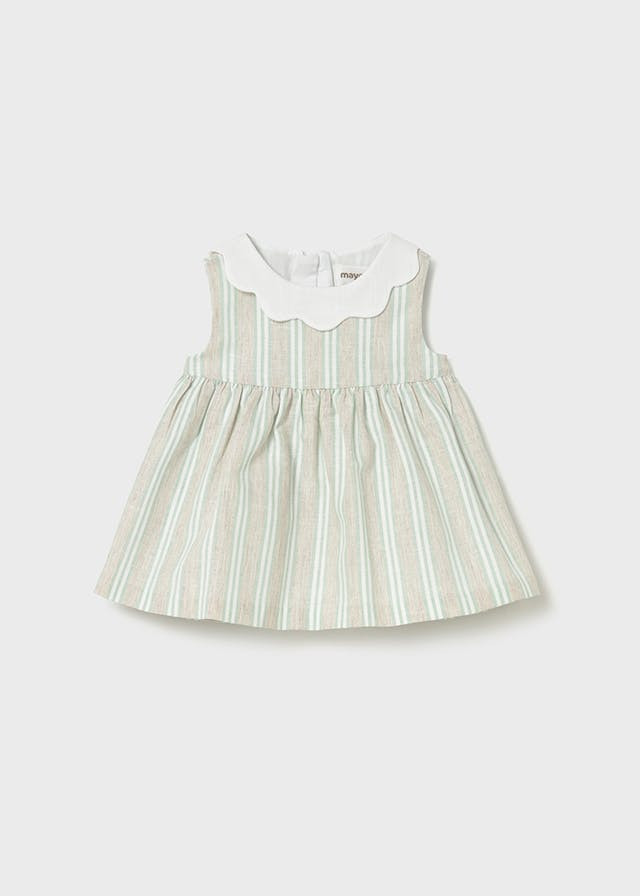 Vestido de lino a rayas