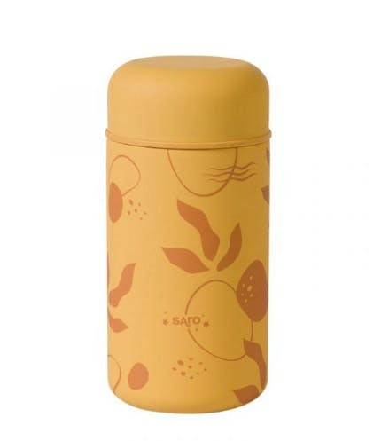 Solid baby flask 500ml, 304 stainless steel, vacuum insulated, folding spoon
