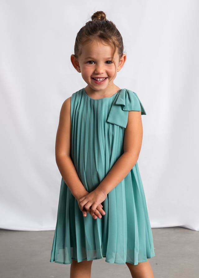 Vestido plisado para bebé