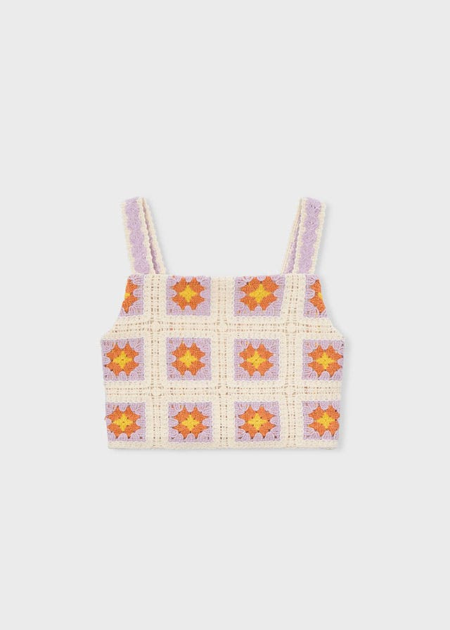 Top de crochet infantil