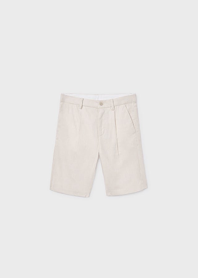 Linen suiting shorts
