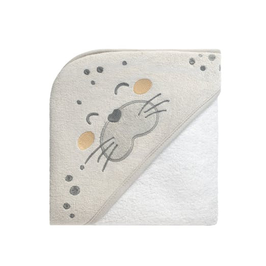 Toalla con capucha para bebé 90×90 cm Seally