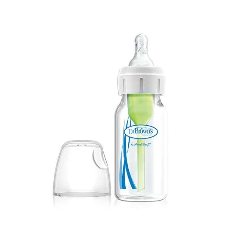 Biberón Options+ cuello estrecho 120 ml con sistema anti-cólicos