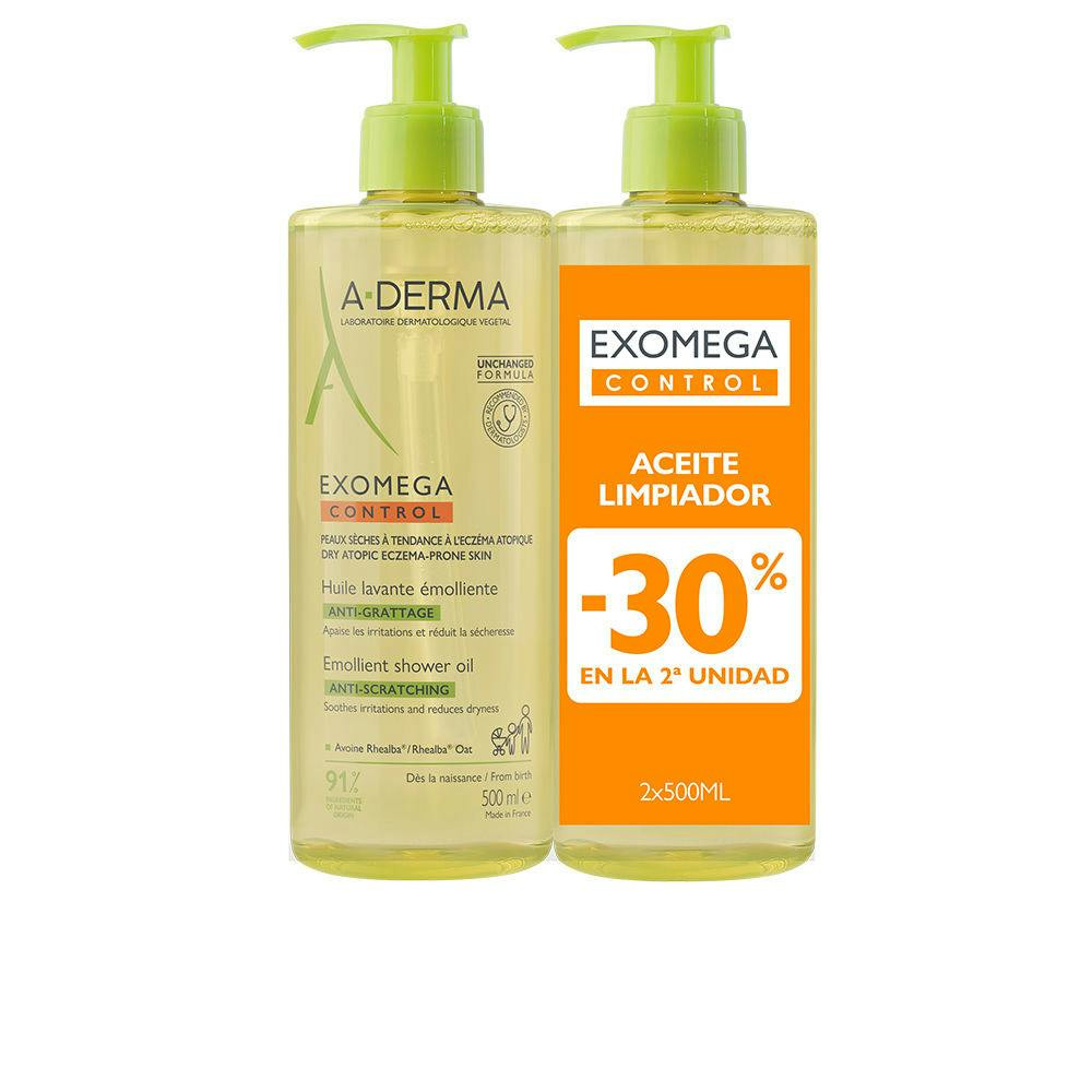 Exomega Control aceite de baño emoliente pack 2 x 500 ml