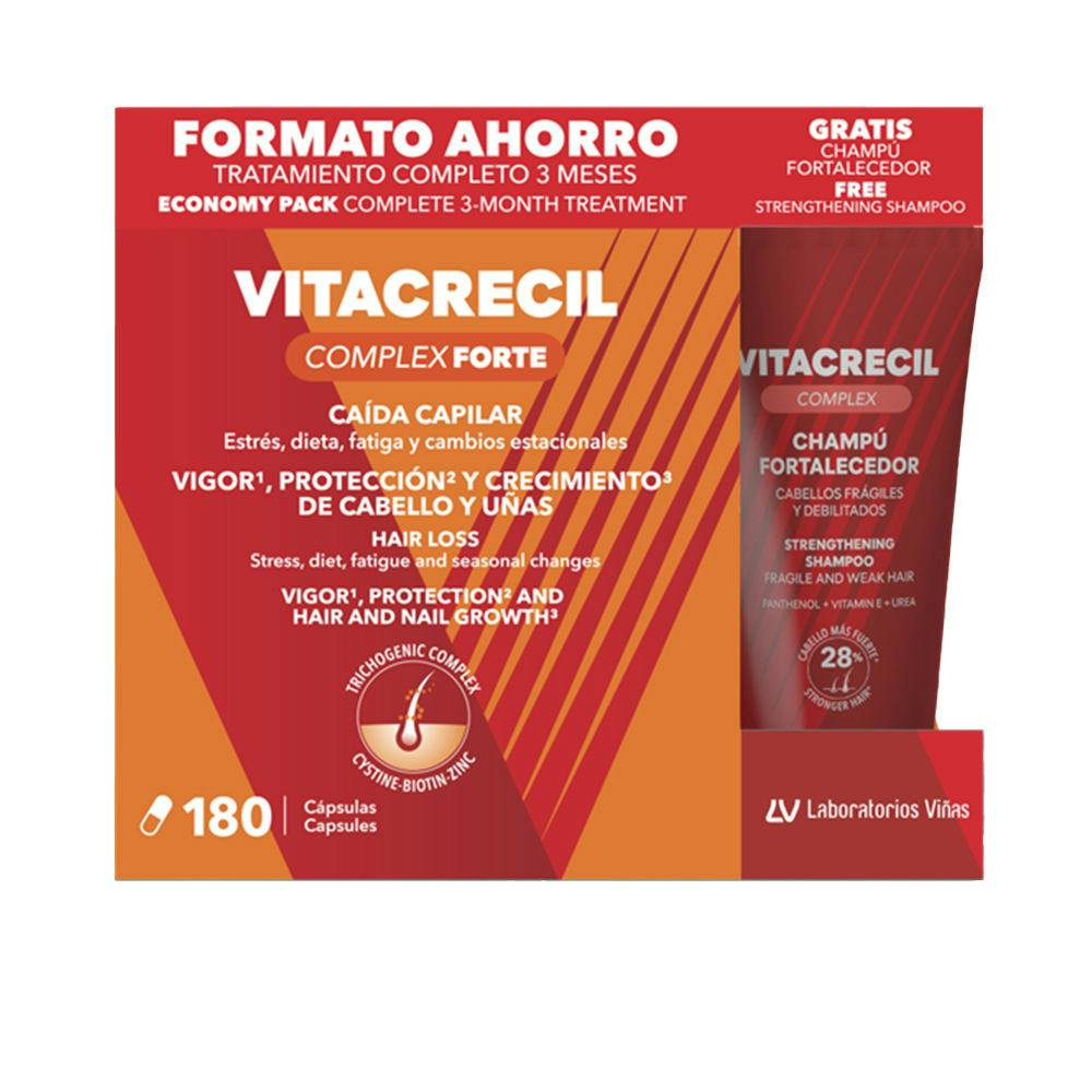 Pack de 2 cápsulas y champú Vitacrecil Complex