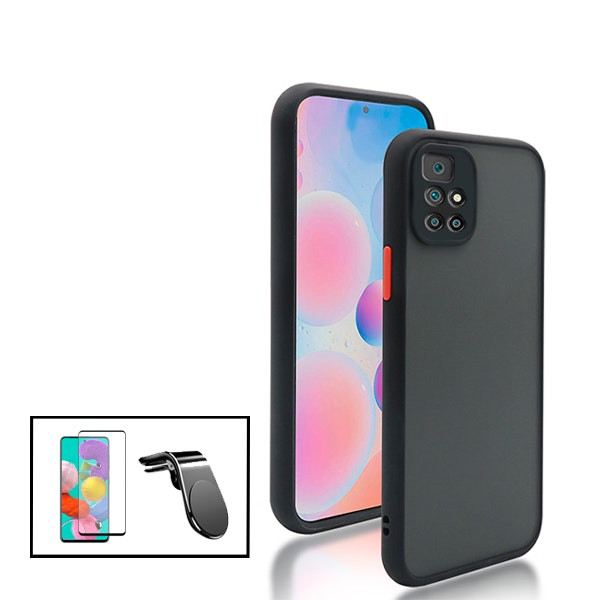 Funda antichoque, cristal 5D y soporte magnético para Xiaomi Redmi Note 11 4G