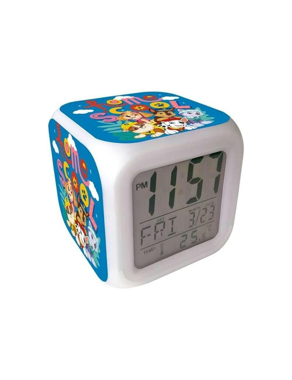 Despertador digital Patrulla Canina en formato cubo