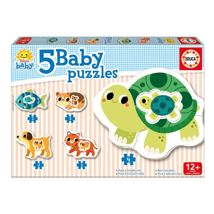 Pack de puzzles progresivos para bebés - 5 unidades