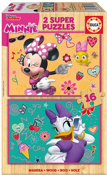 Puzzle de Madera Minnie Happy Helpers, 16 piezas (x2)