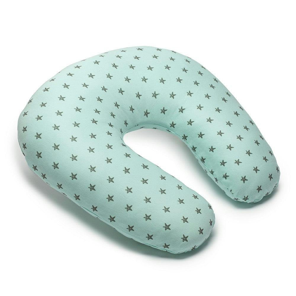 Cojín de lactancia jersey estrella verde