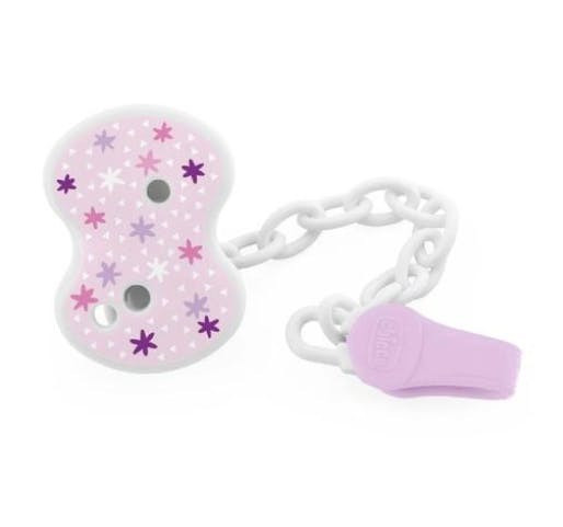 CLIP PARA CHUPETA ROSA CHICCO