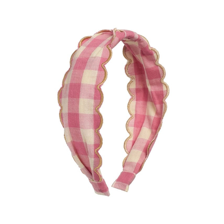 Diadema Gingham Rosa