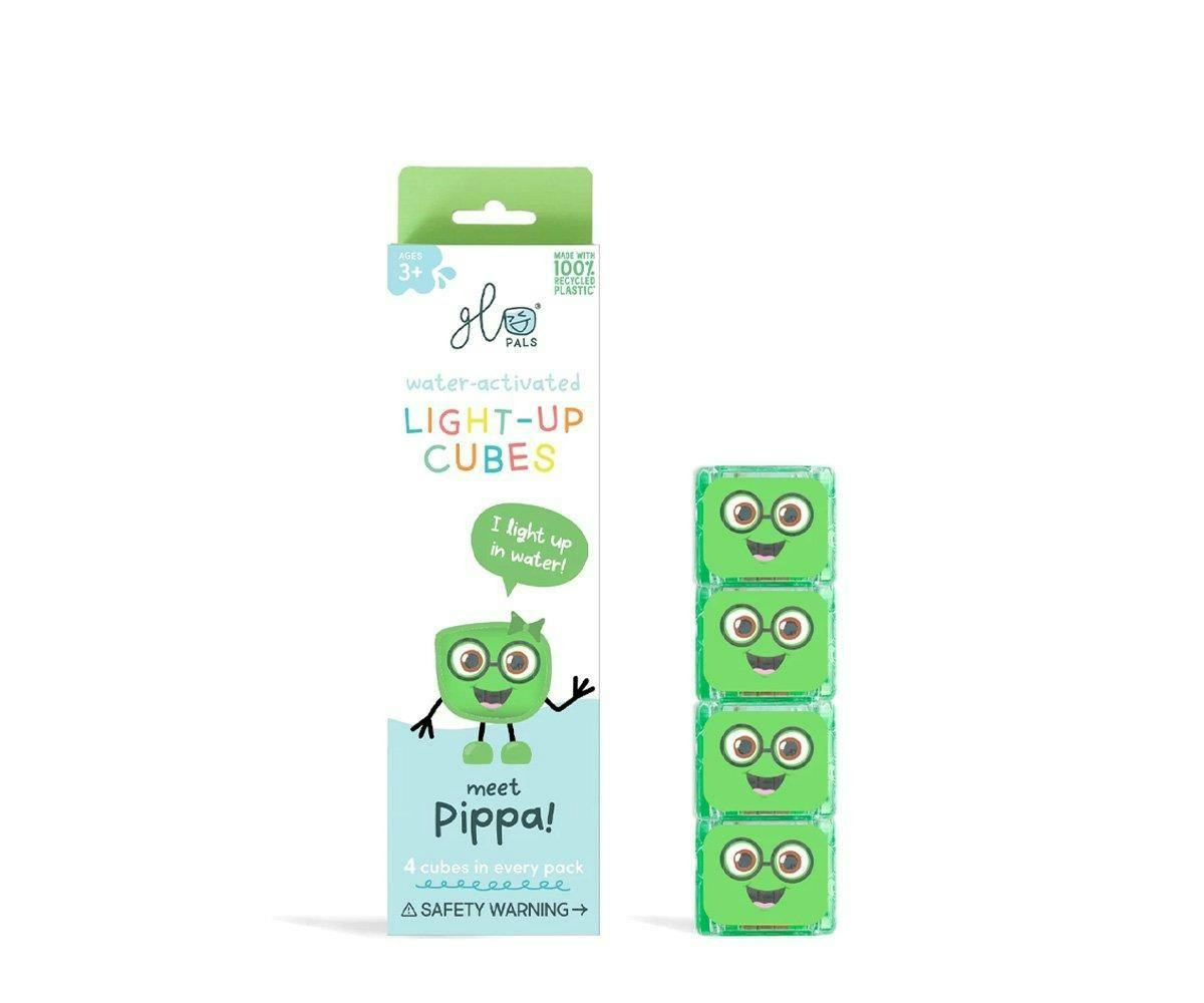Sensory light-up bath cubes Pipa, set of 4