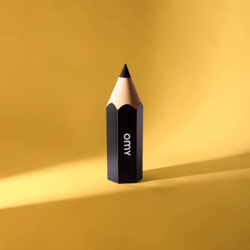Giant pencil-shaped pencil holder Black