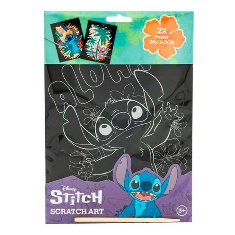 Scratch posters Lilo & Stitch, 2 pieces, 26 x 19.5 cm