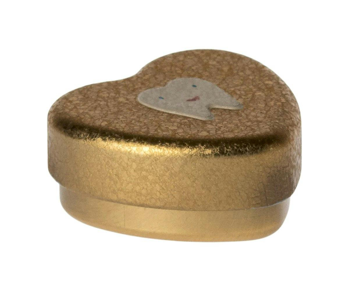 Caja para Dientes en Forma de Corazón de Metal