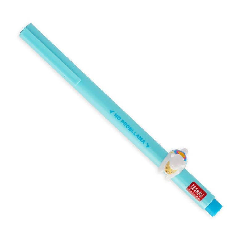Bolígrafo de gel Lovely Friends con colgante extraíble tinta azul cielo