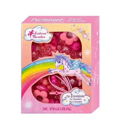 Spiegelburg Kit de Contas para Pulseiras Unicórnio Rosa