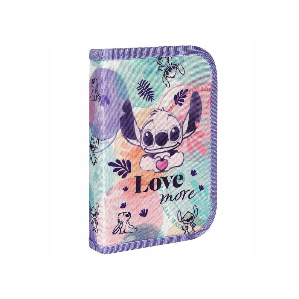 Estuche Clipper Stitch poliéster con panel transparente y bolsillo