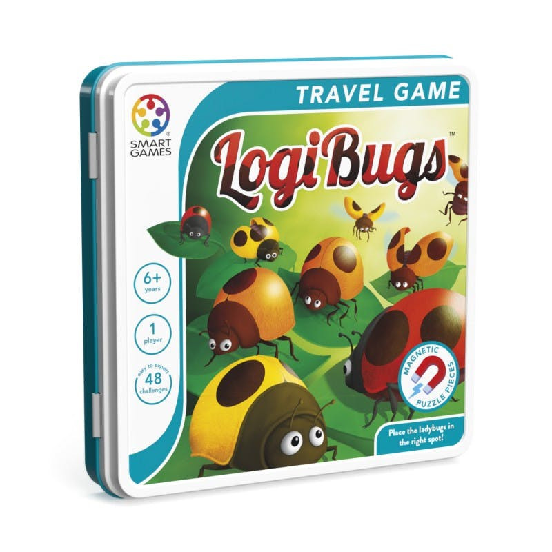 Juego de viaje LogiBugs juego magnético con 48 retos