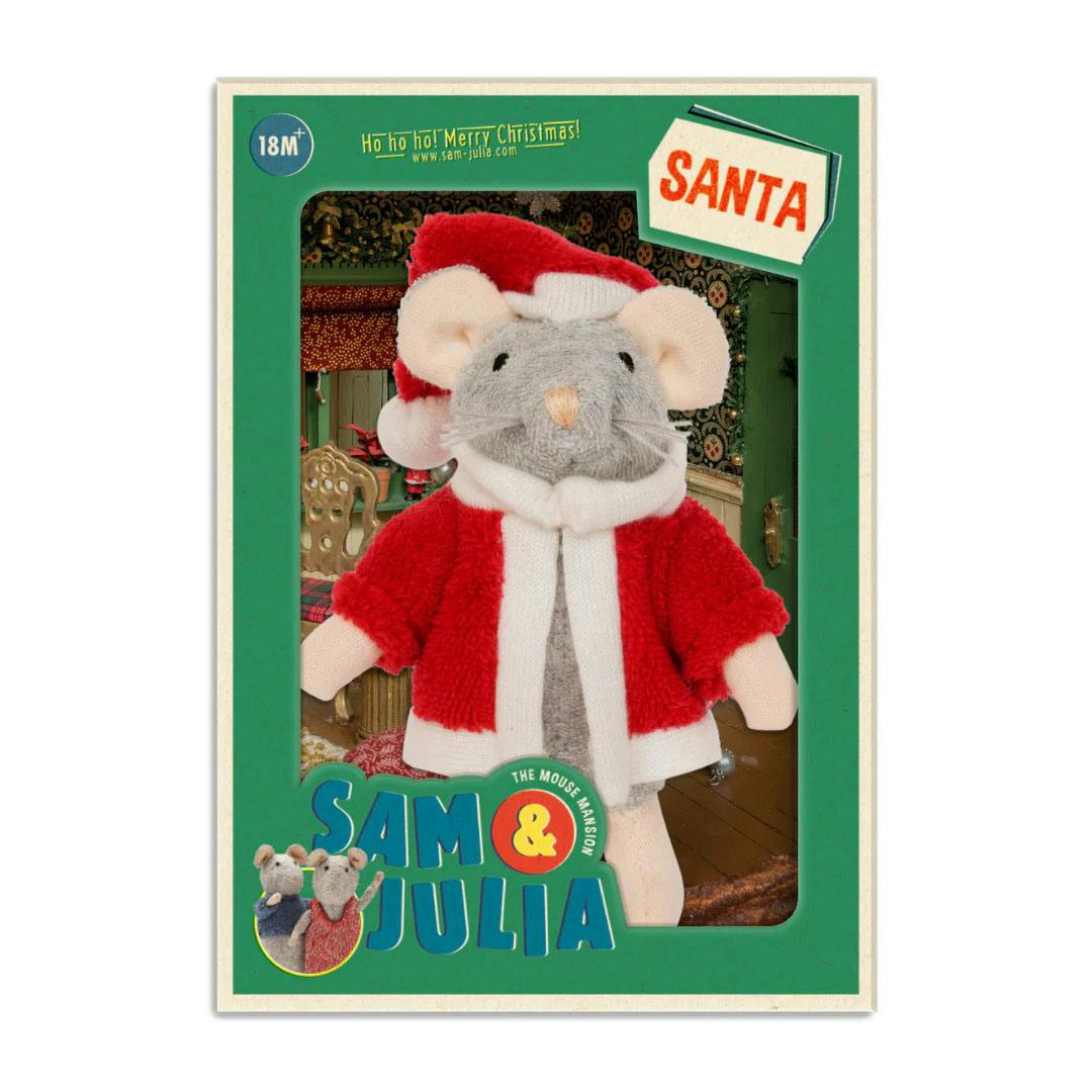 Santa Mouse plush 13 cm The Mouse Mansion