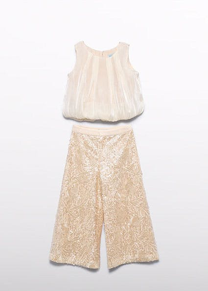 Conjunto pantalones con lentejuelas