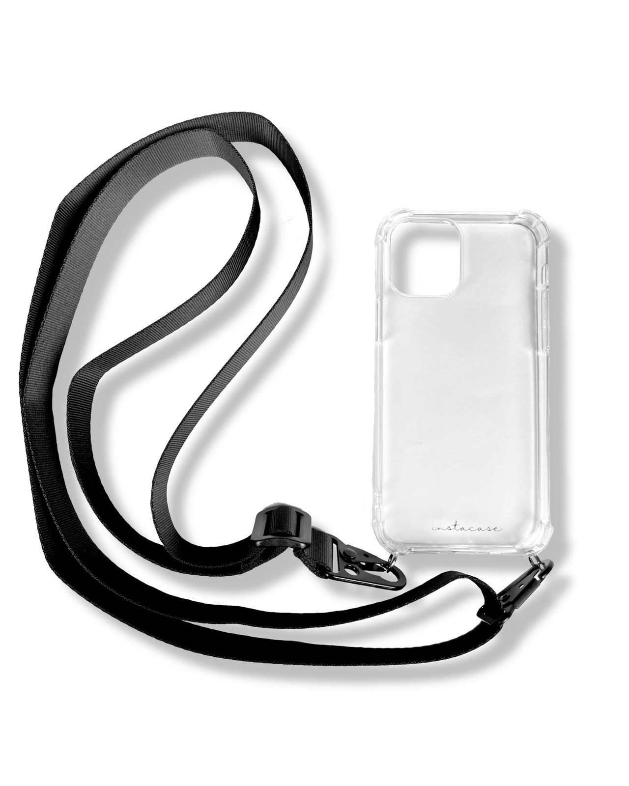 Funda transparente con cinta para iPhone