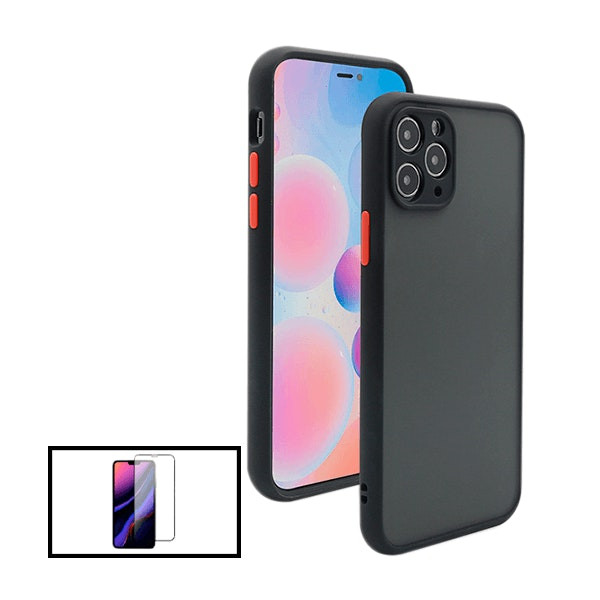 Funda Antichoque Translúcida con Película 5D Full Cover para iPhone 13 Pro