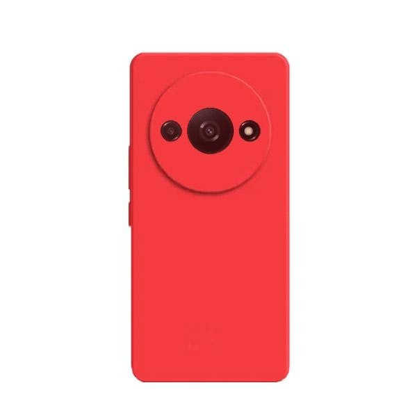 Funda silicona líquida Xiaomi Redmi A3 - Rojo