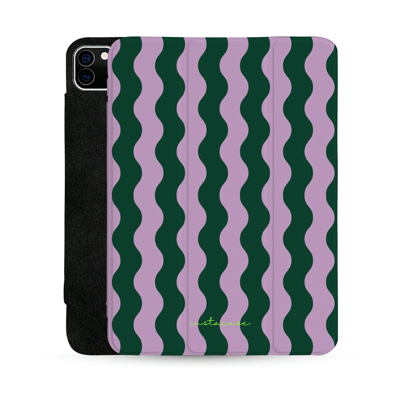 Funda Wavy Garden para iPad con soporte y auto wake/sleep