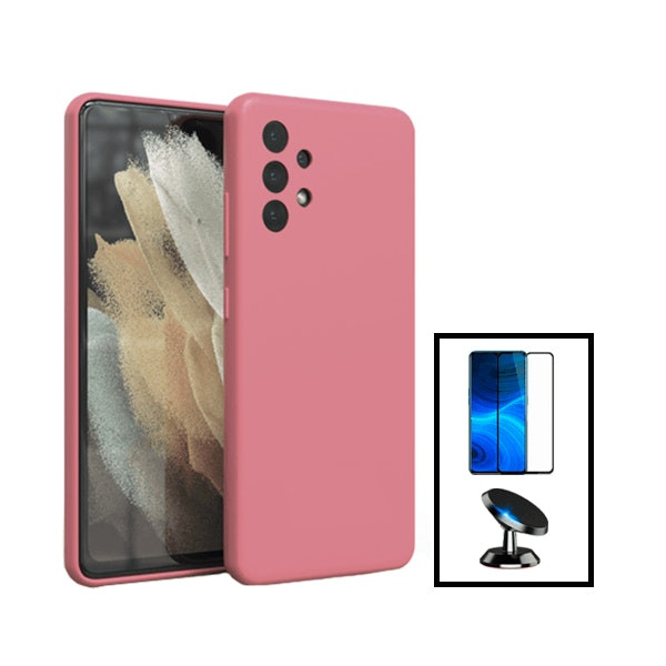 Kit Phonecare: Protector Vidrio + Funda Silicona Líquida + Soporte Magnético para Samsung Galaxy A13