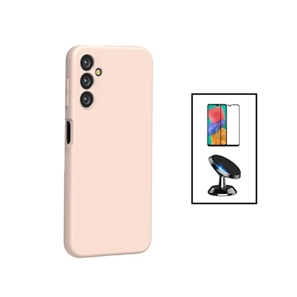 Kit funda silicona líquida con vidrio templado 5D y soporte magnético para Galaxy A14