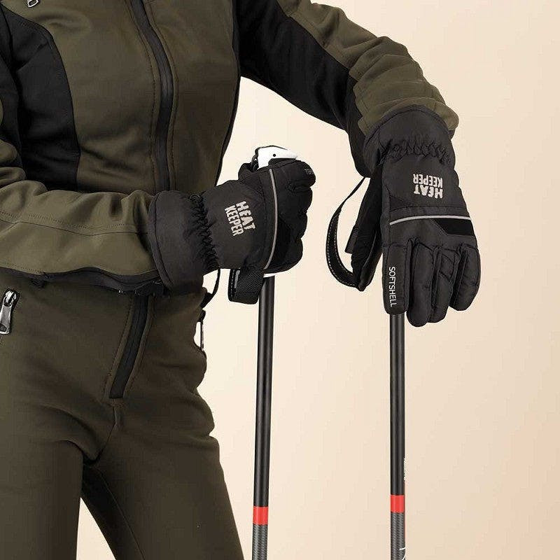Women's thermal ski gloves