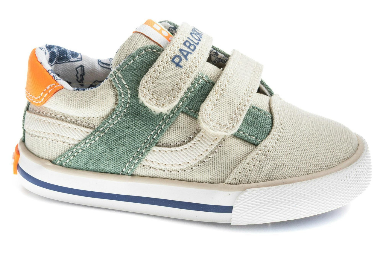 Zapatillas barefoot lona beige para bebé